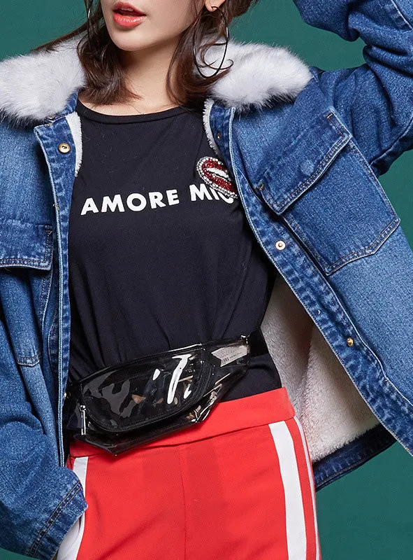 9114 Jean Jacket For Girls,Fur Lined Denim Jacket- Warm Jacket Collection