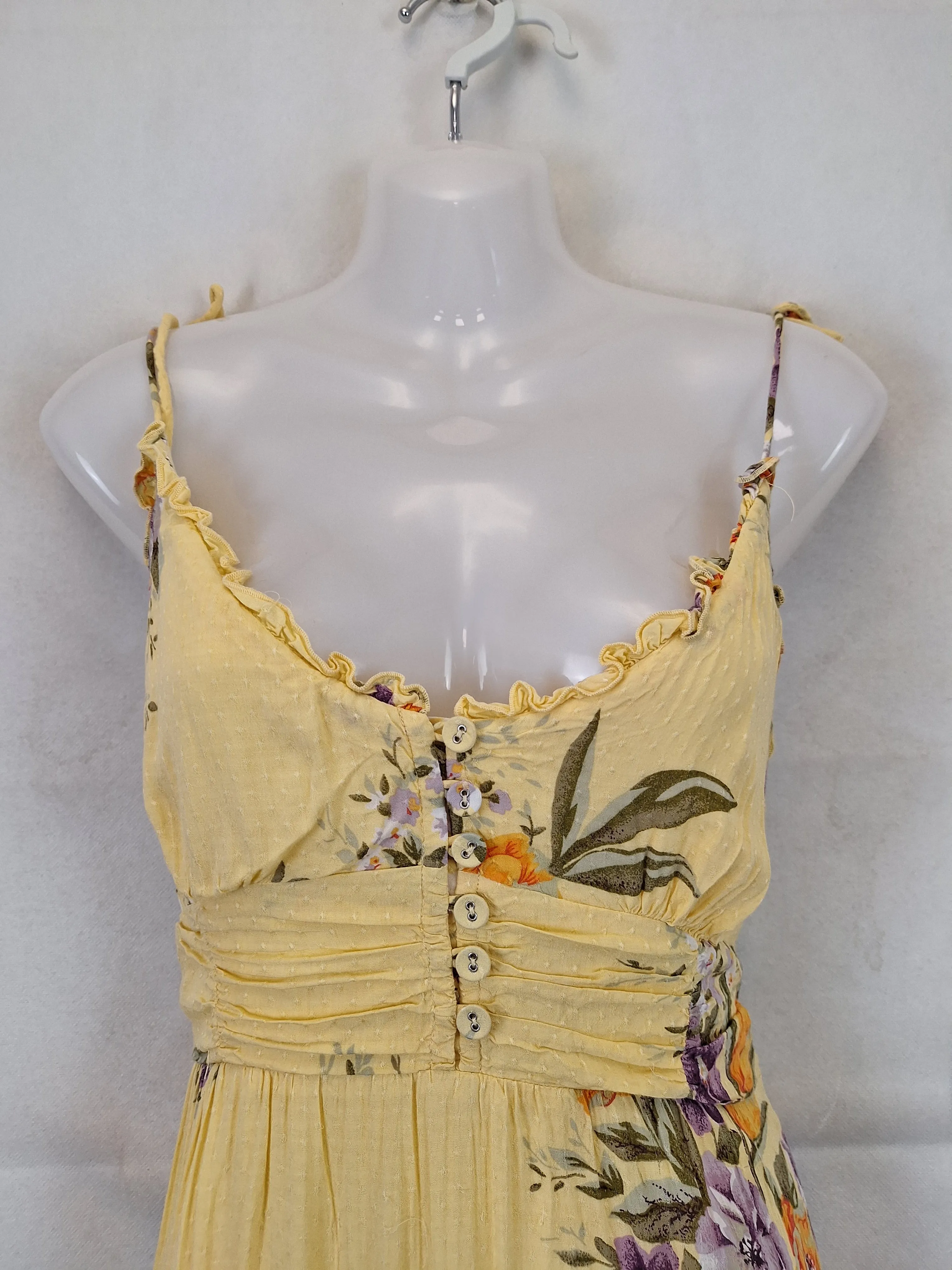 Auguste Textured Spring Bouquet Sundress Maxi Dress Size 12