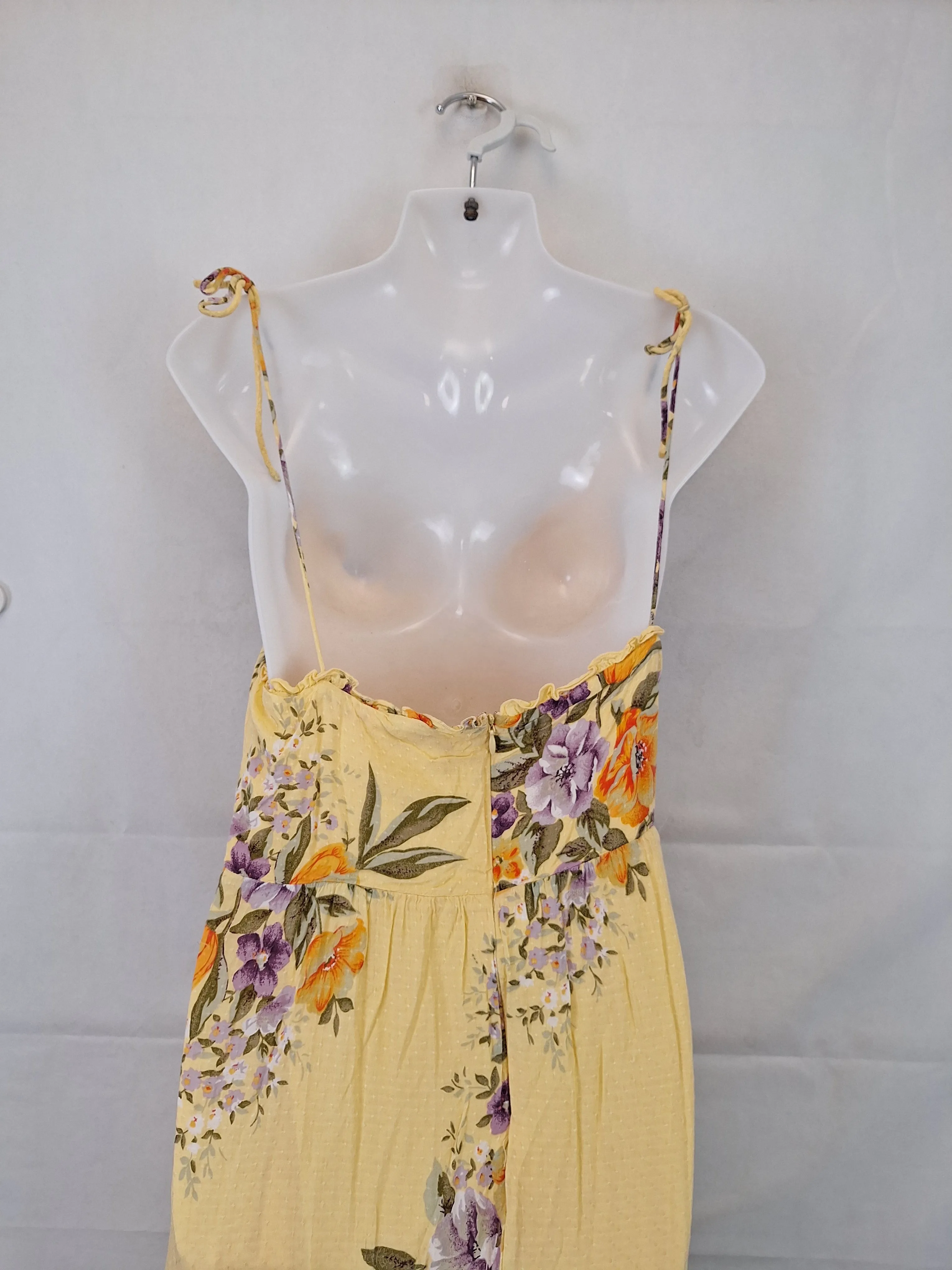 Auguste Textured Spring Bouquet Sundress Maxi Dress Size 12
