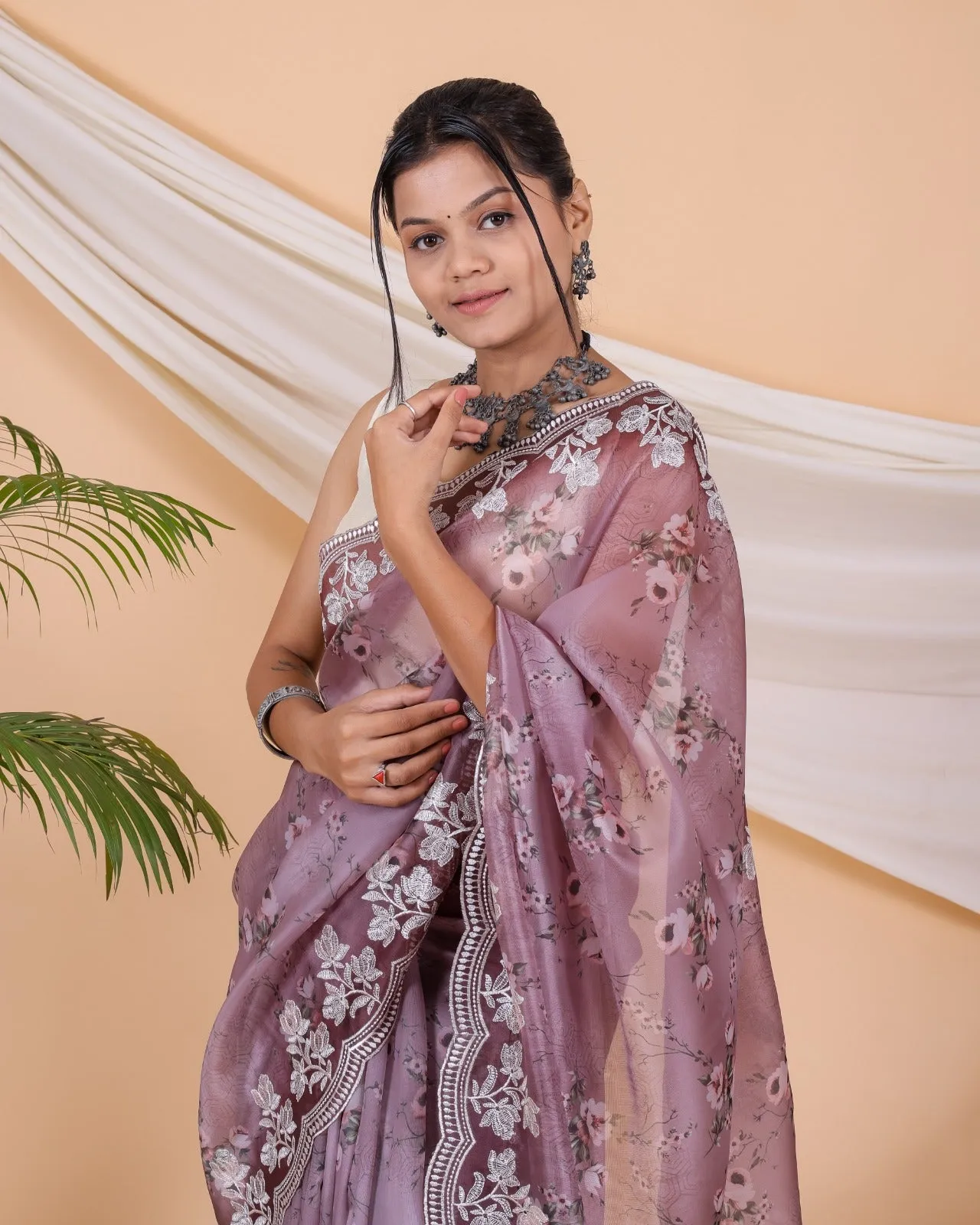 Beautiful Designer Alia Pure Soft Organza Silk Saree