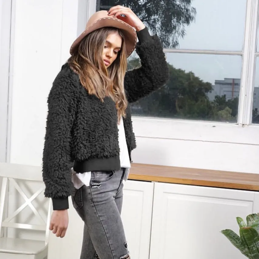 Bondi Teddy Bear Bomber Jacket