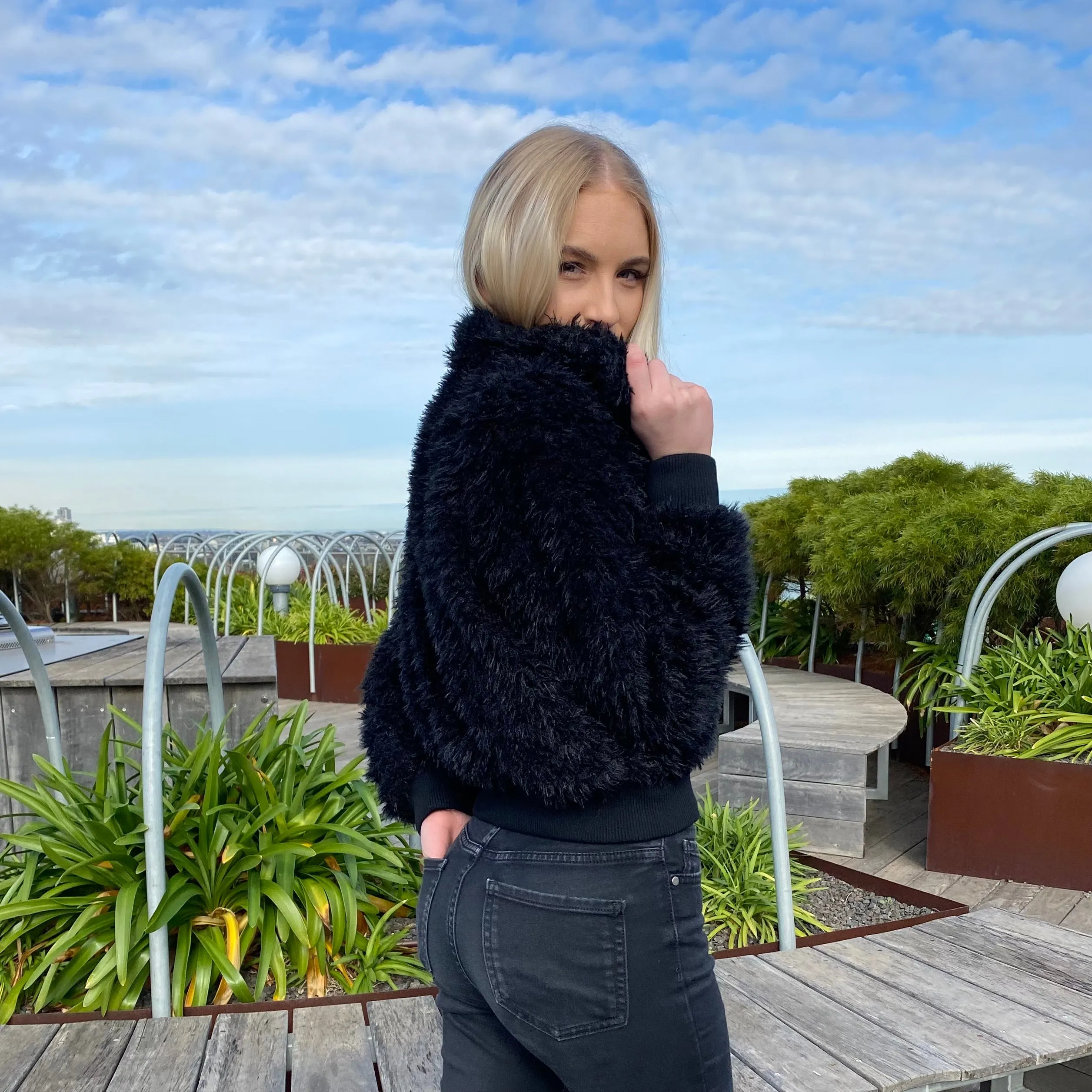Bondi Teddy Bear Bomber Jacket