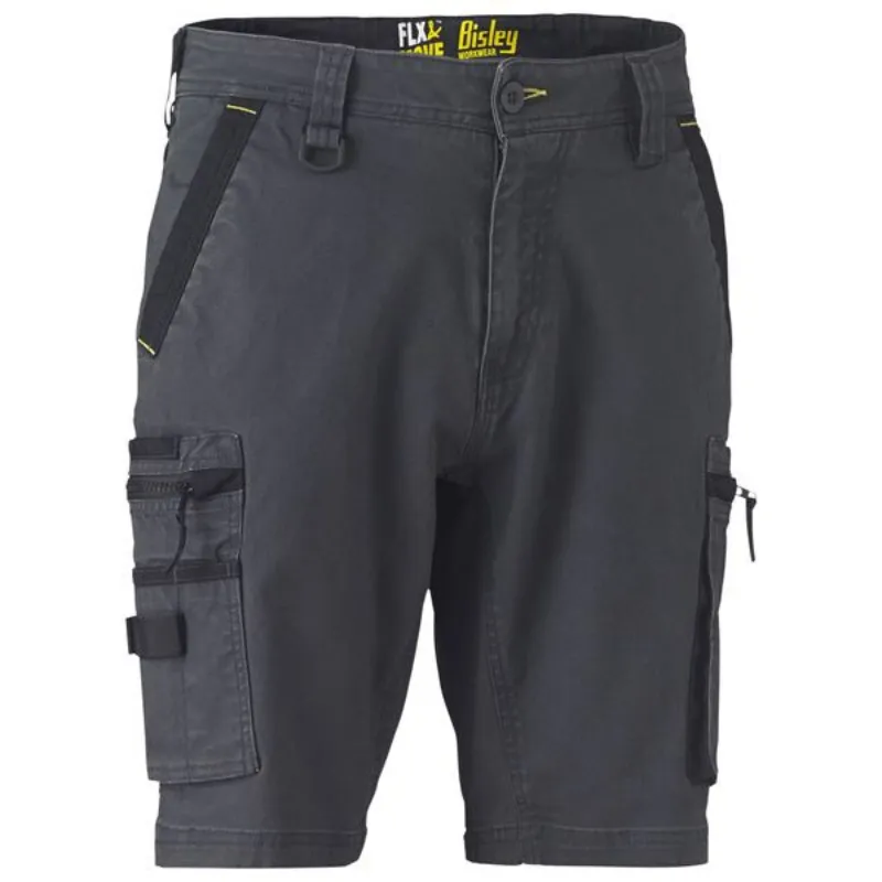 BSHC1330 Bisley Men's Flex & Move Stretch Zip Cargo Short