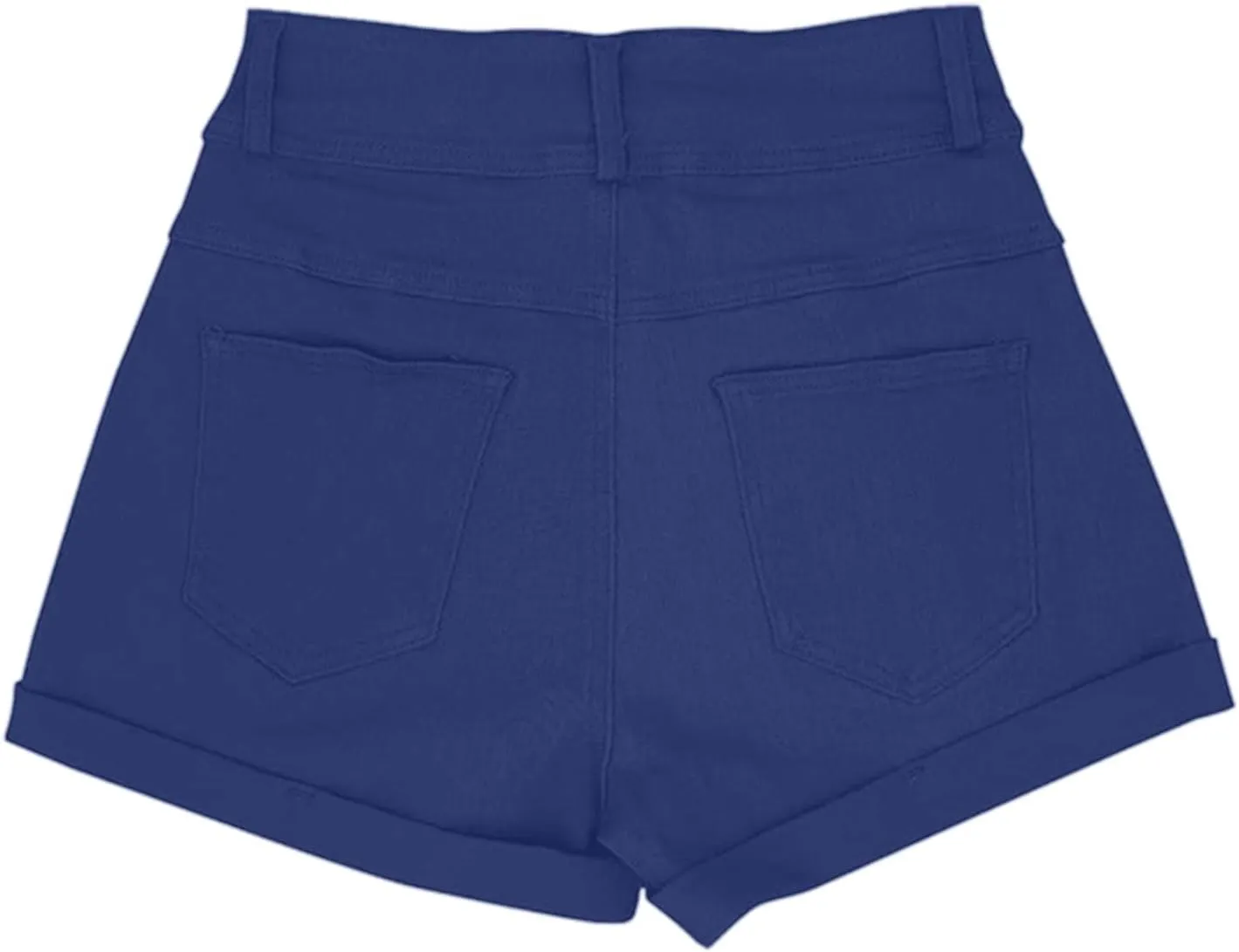 Business Dress Shorts for Women High Waisted Folded Hem Flex Flat Front Shorts Breathable Loose-Fit Comfy Work Short