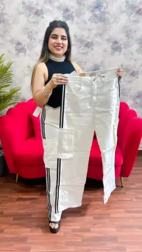 Cotton Lycra Stretchable Cargo Jeans GGR191