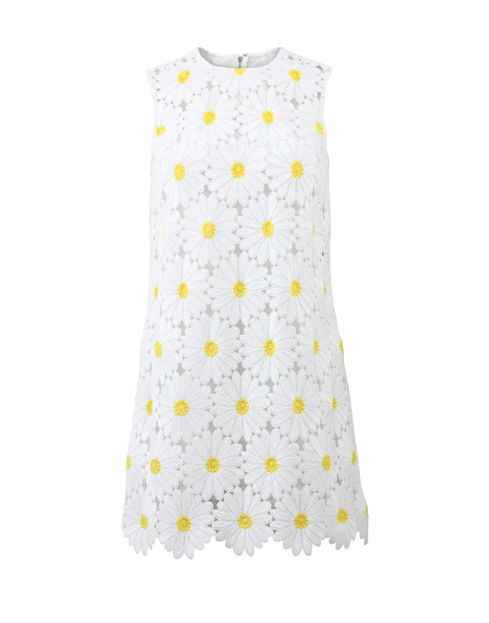 Daisy Macrame Shift Dress