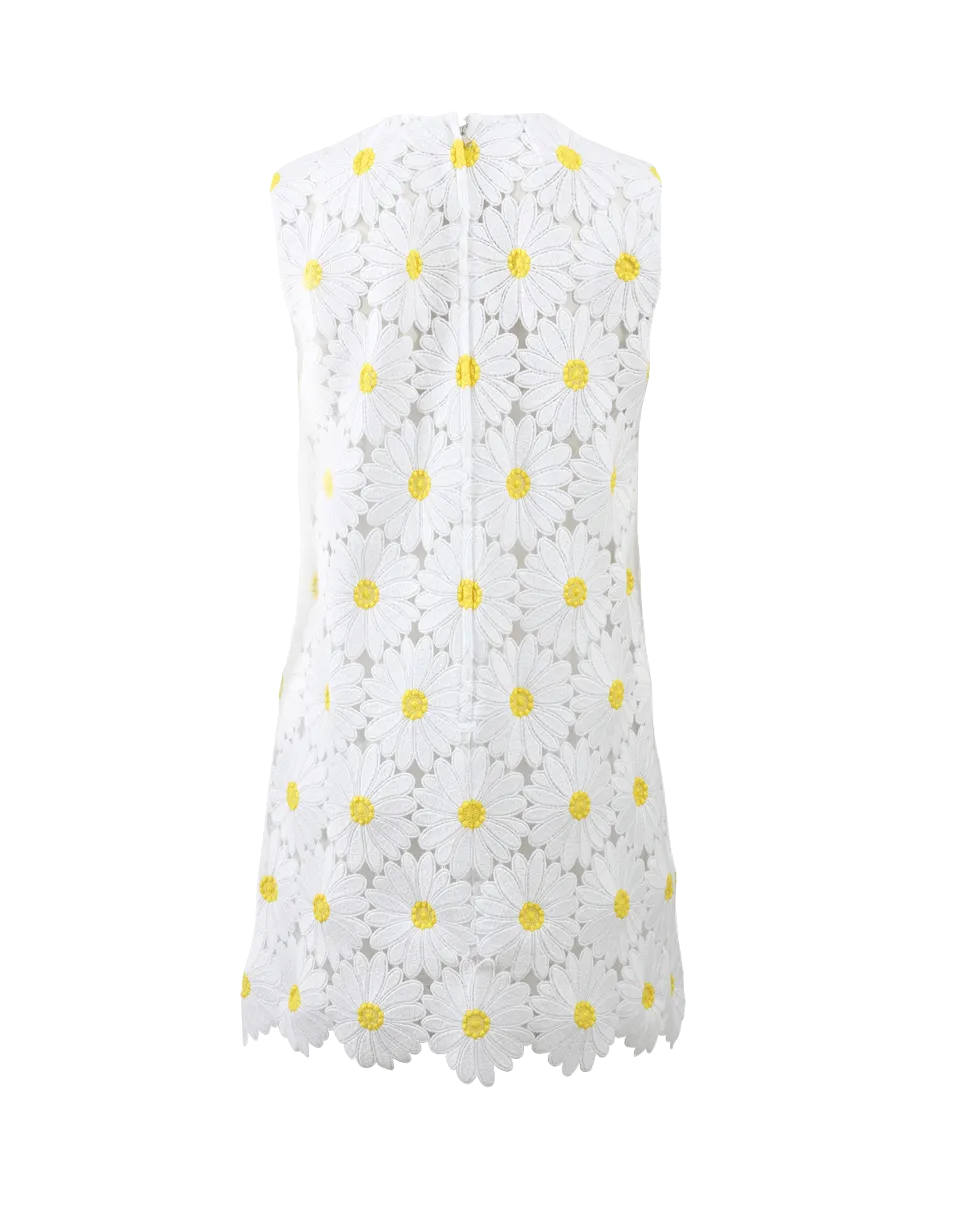 Daisy Macrame Shift Dress
