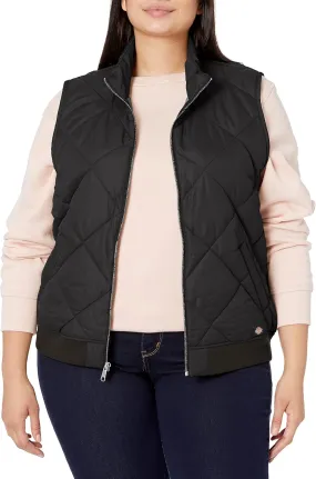 Dickies Women's Quilted Bomber Vest