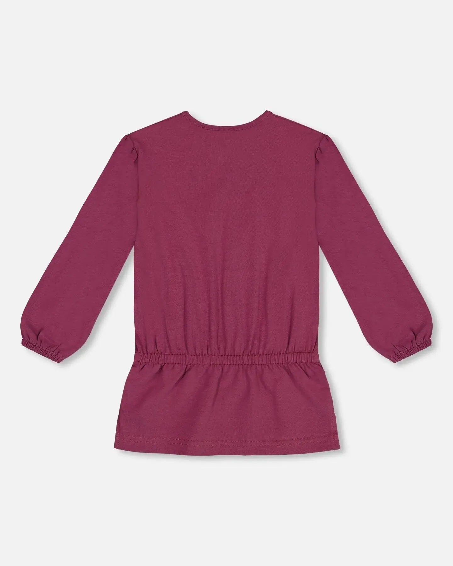 Elastic Waist Tunic Burgundy