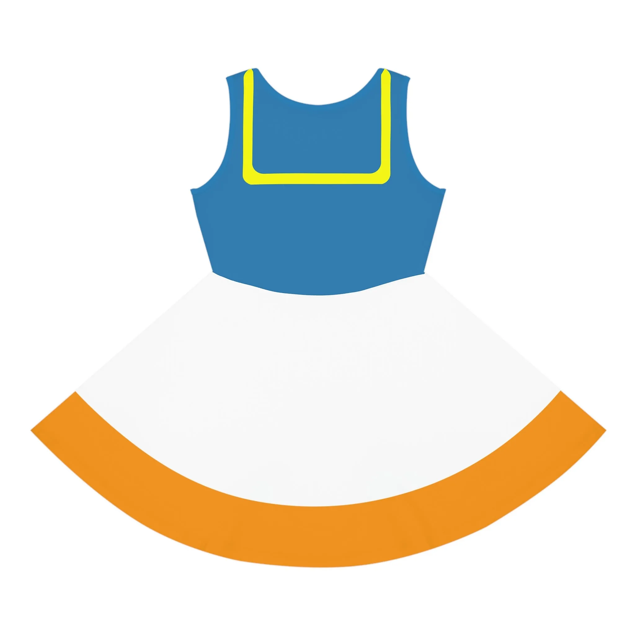 Grumpy Duck Girls' Sleeveless Sundress (AOP)