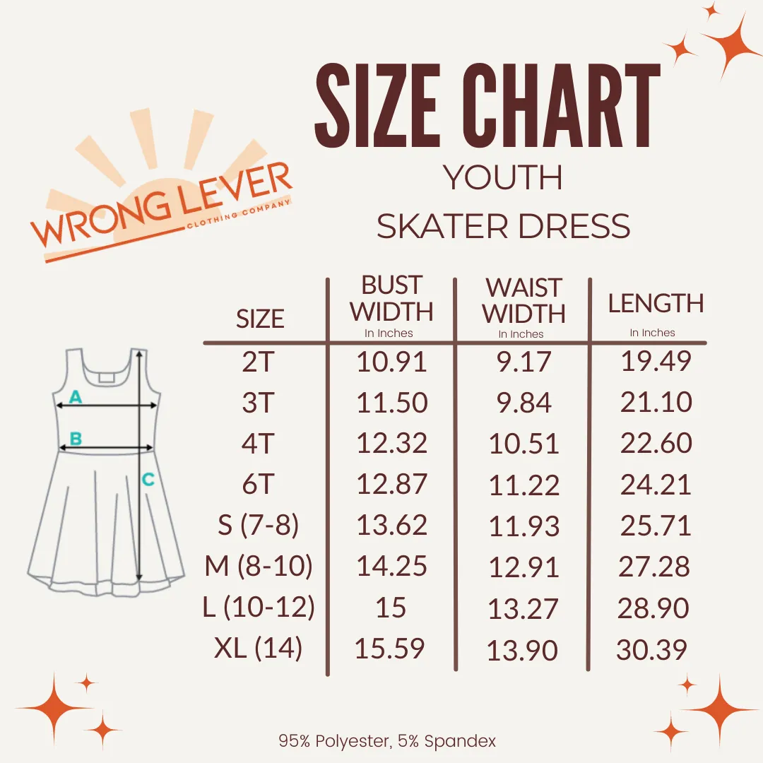 Grumpy Duck Girls' Sleeveless Sundress (AOP)