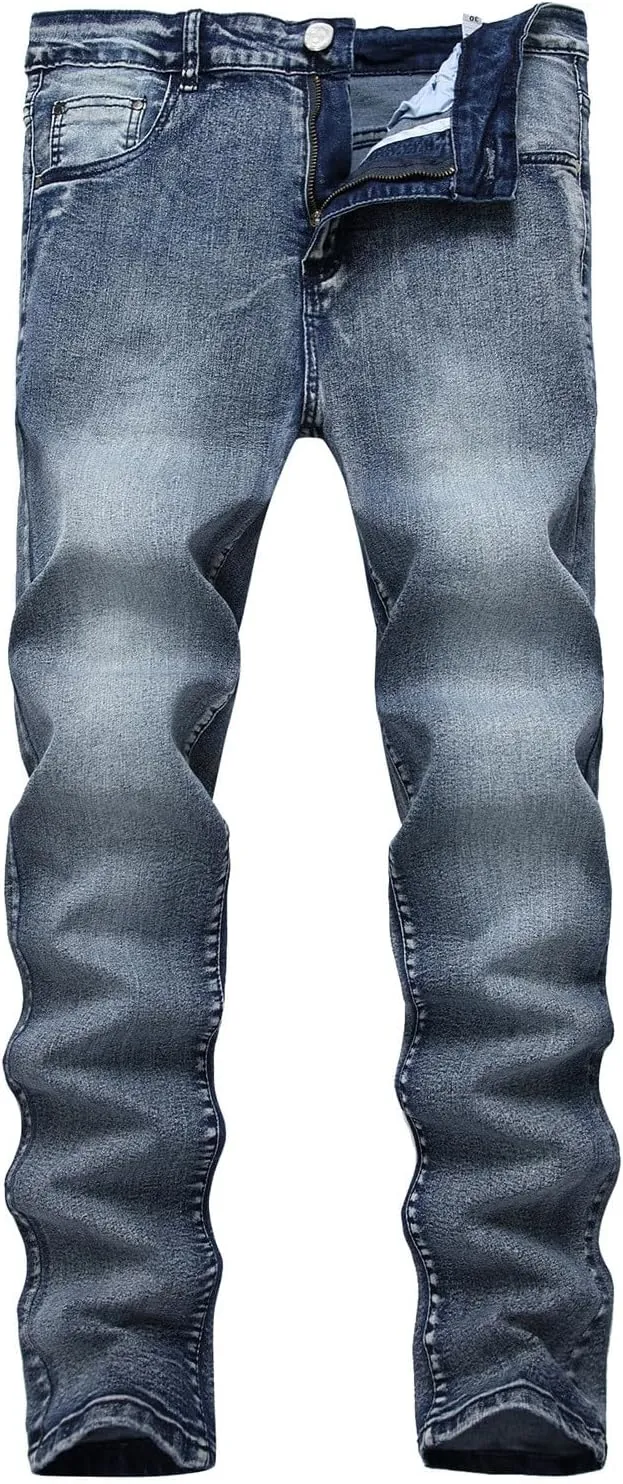 Men's Jeans Comfort Stretch Denim Straight Leg Relaxed Fit Jeans Men's 511 Slim Fit Jean