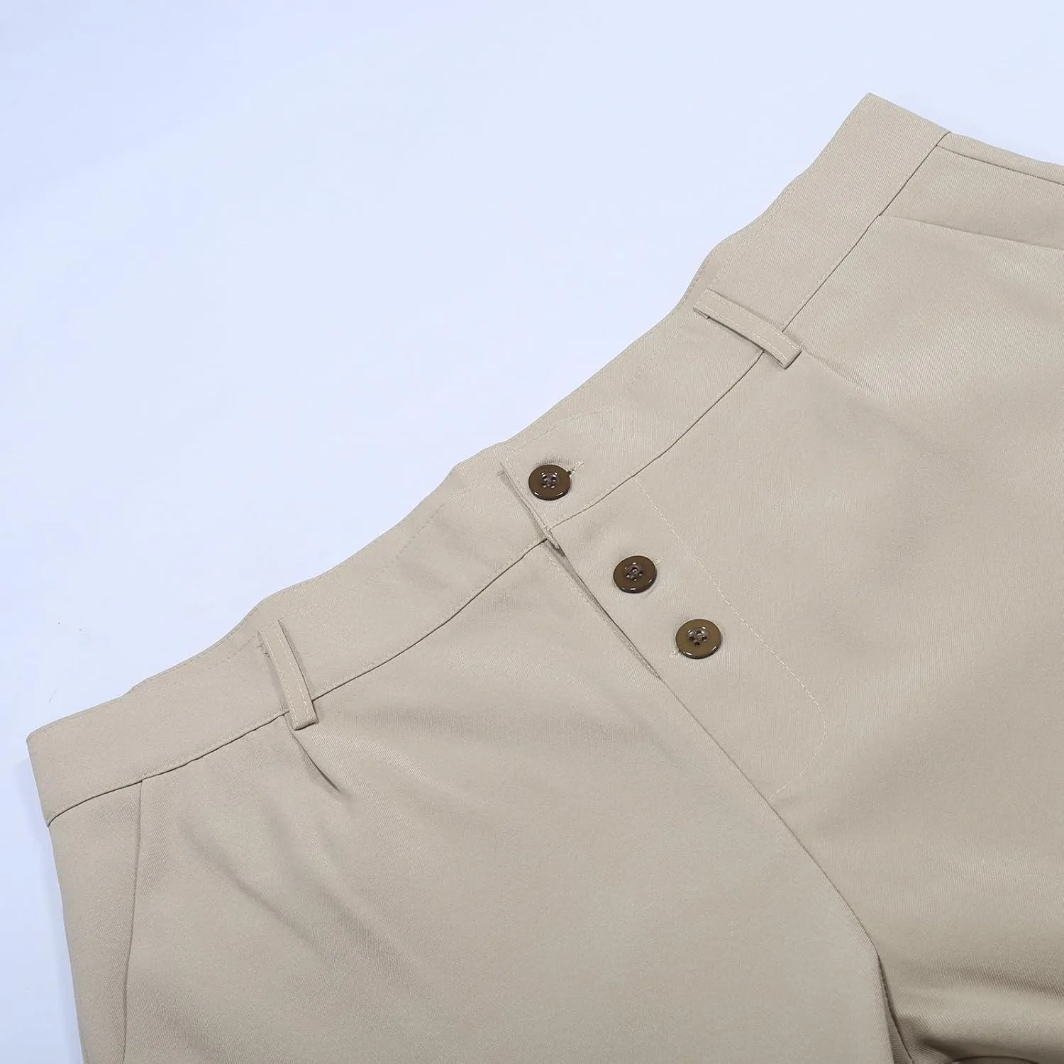 Mens Solid Color Pants for Men Simple Business Straight Suit Pants Breathable Leisure Style Summer Fresh Trousers