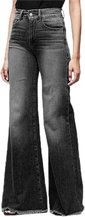 Mom Jeans, Women's Slim Fit Boyfriend Denim Jeans Relaxed Fit All Cotton Straight Leg Jean
