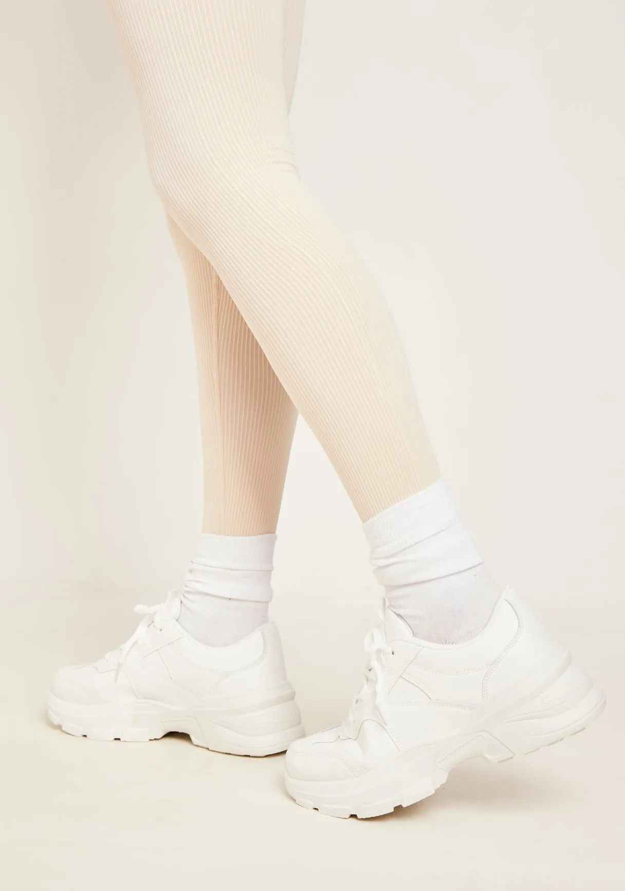 Nora White Chunky Trainers