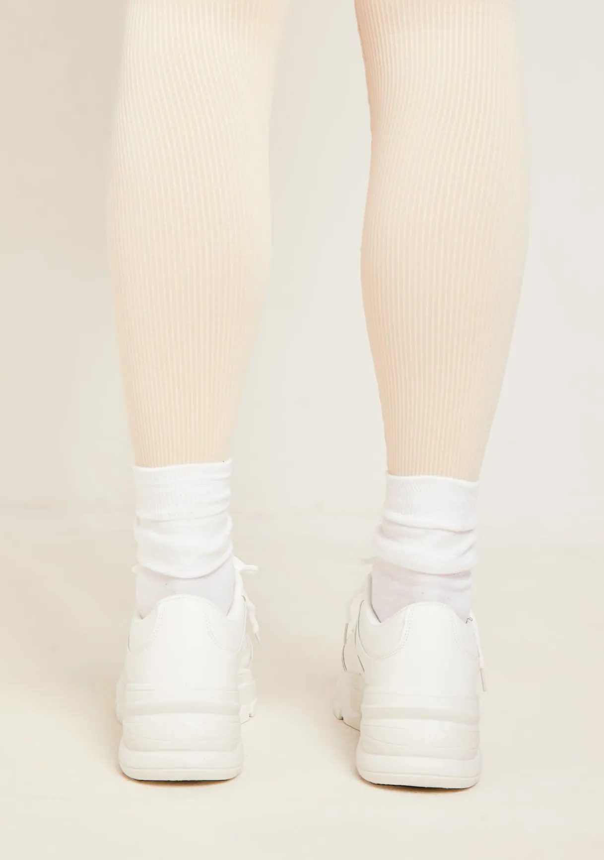 Nora White Chunky Trainers