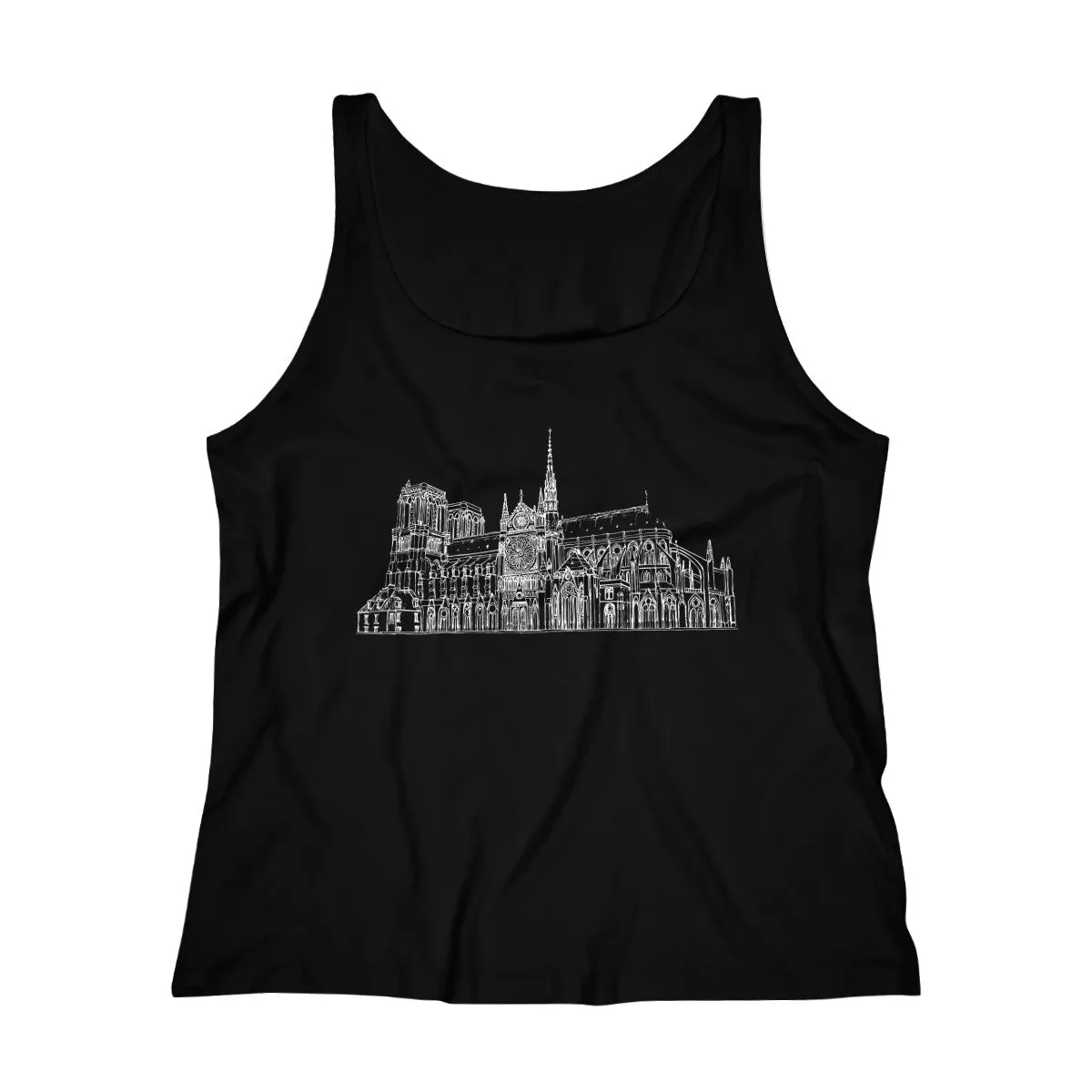 Notre Dame Cathedral - Women's Relaxed Jersey Tank Top