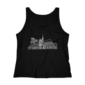 Notre Dame Cathedral - Women's Relaxed Jersey Tank Top
