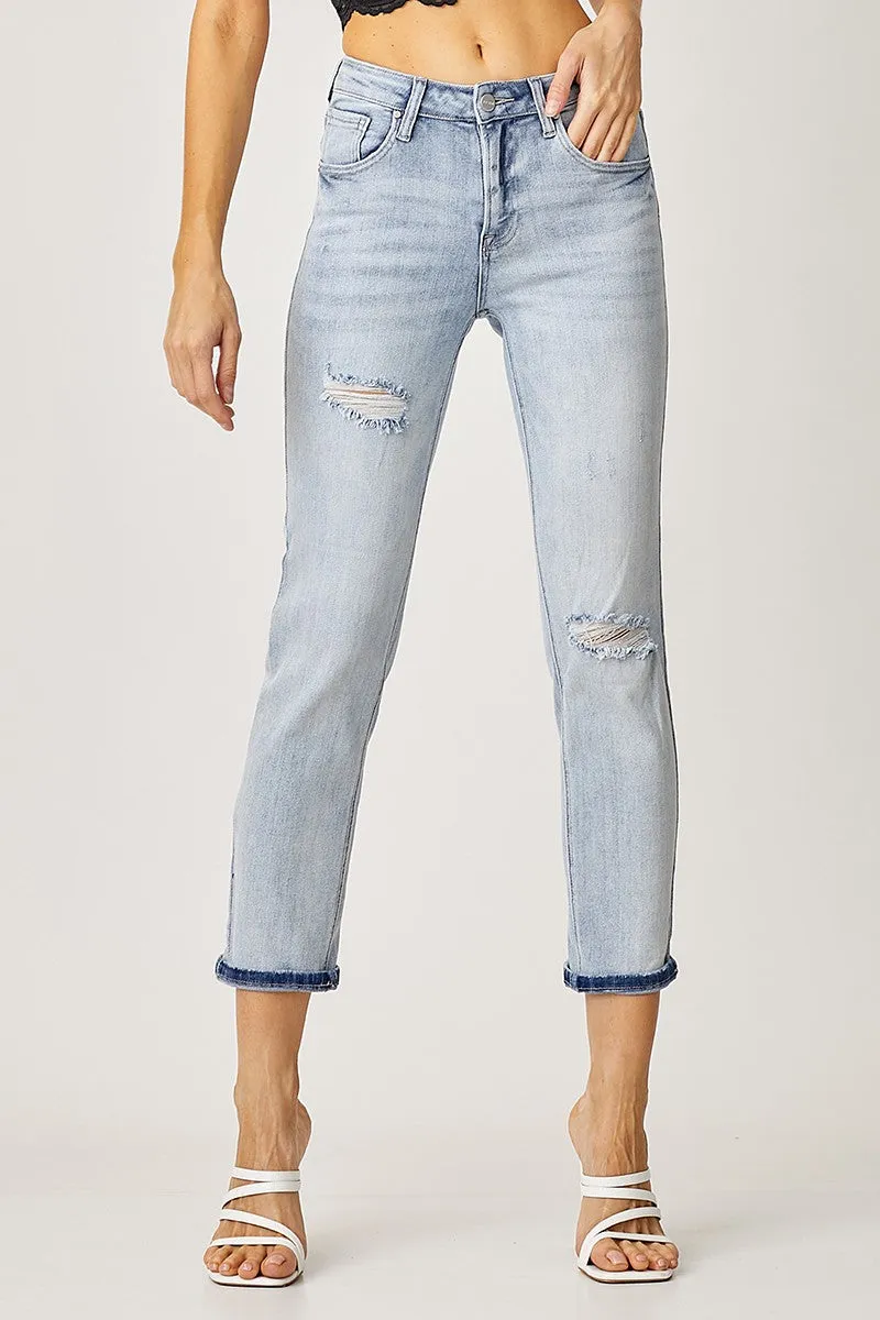 Risen Mid-Rise Relaxed Fit Jeans