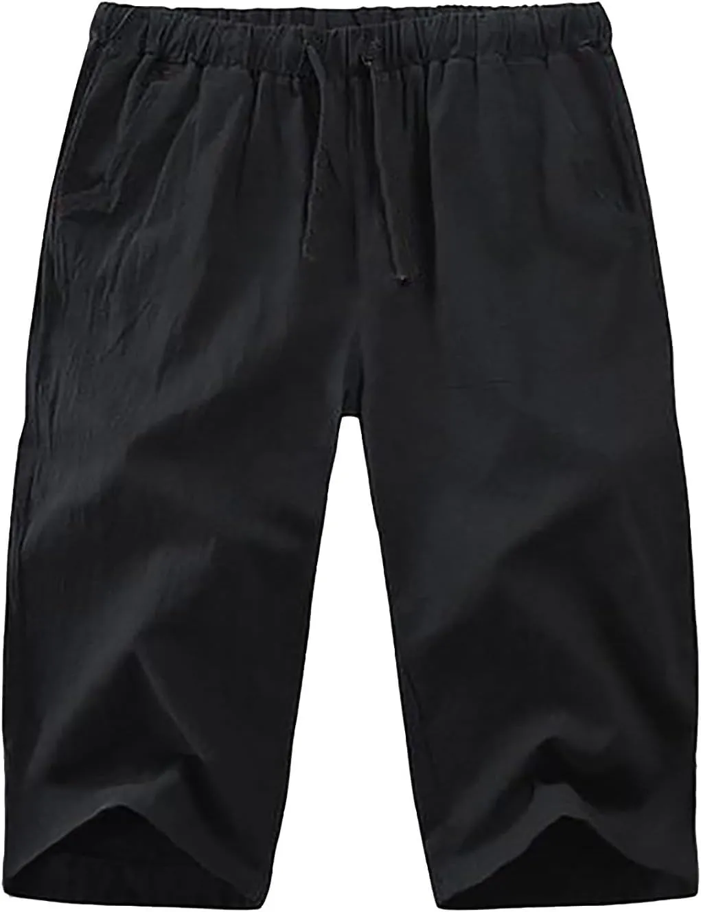Soft Shorts for Men Summer Cortical Elastic Waist Fit Pockets Breathable Leisure Style Joggers Fresh Trendy Trousers