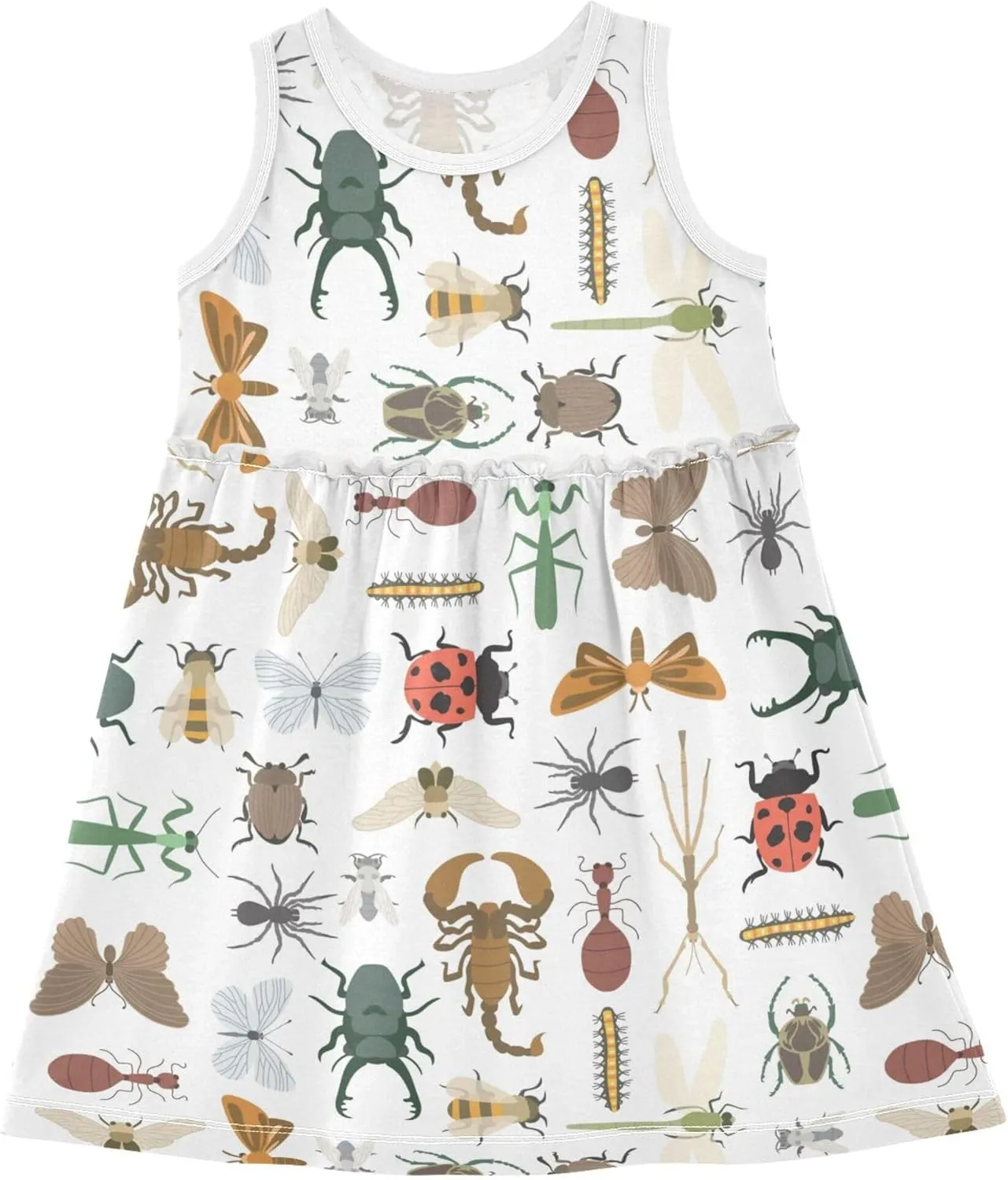 Summer Girl Dress Casual Dress Sleeveless Toddler Outfits Clothes