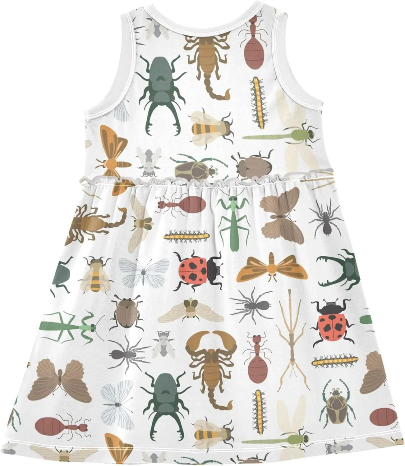 Summer Girl Dress Casual Dress Sleeveless Toddler Outfits Clothes