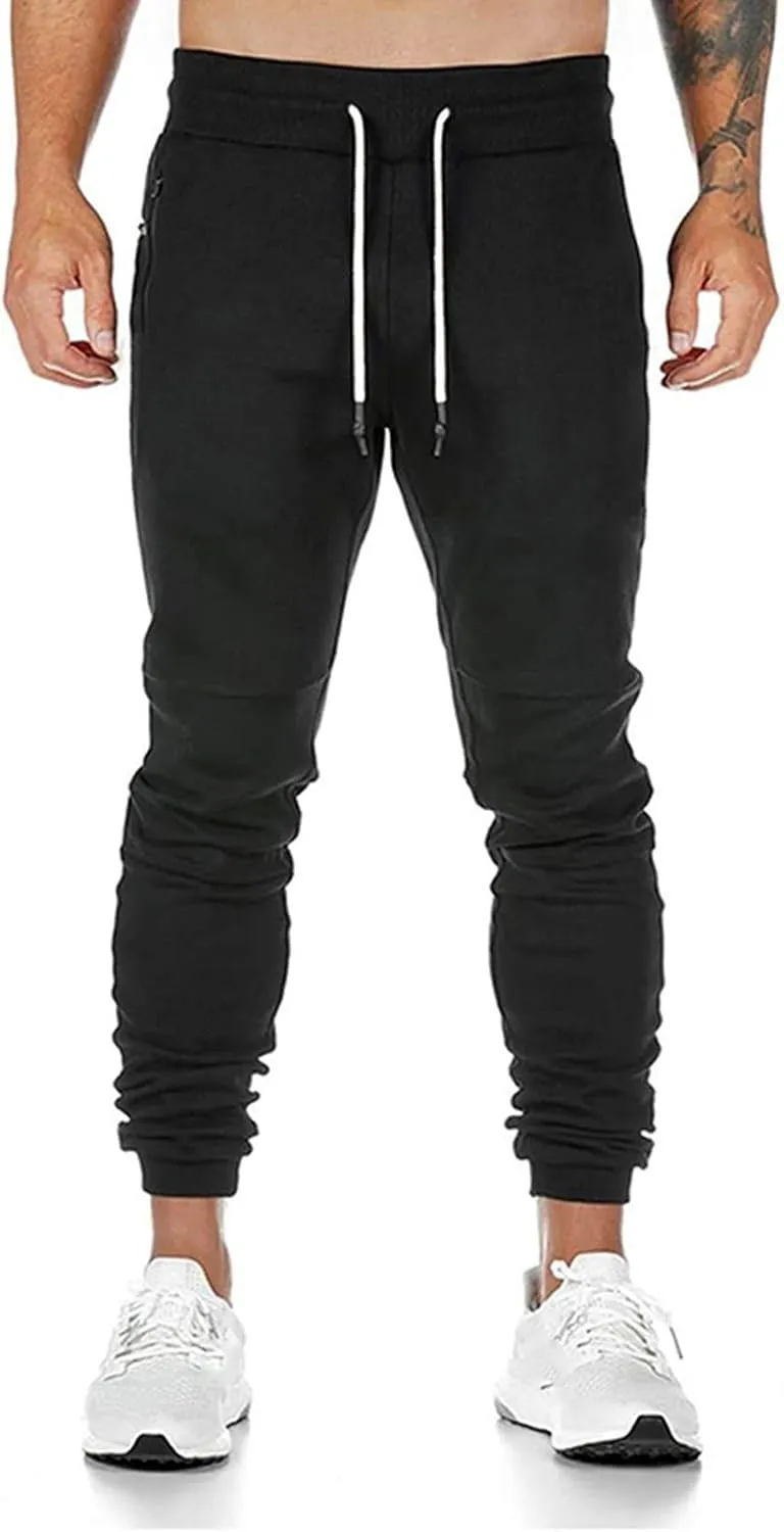 Sweatpants for Men Summer Drawstring Elastic Waist Fit Pockets Breathable Loose Summer Comfy Fashion Joggers