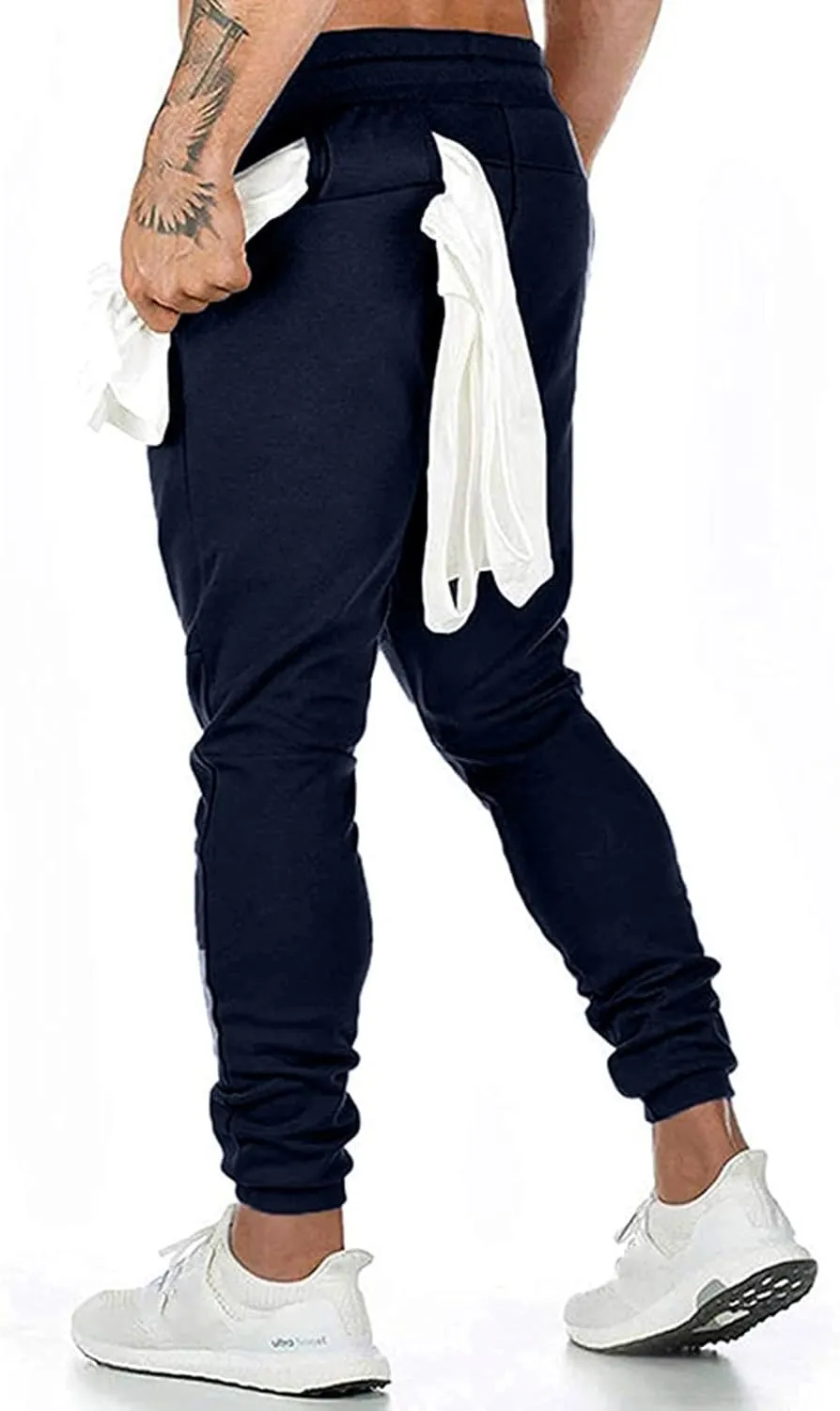 Sweatpants for Men Summer Drawstring Elastic Waist Fit Pockets Breathable Loose Summer Comfy Fashion Joggers