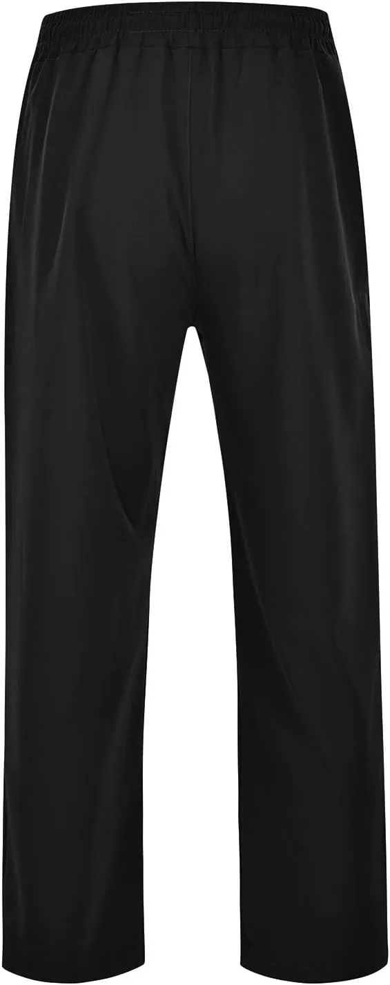 Sweatpants for Men Wide Leg Summer Drawstring Elastic Waist Pockets Breathable Athletic Summer Fresh Running Trousers