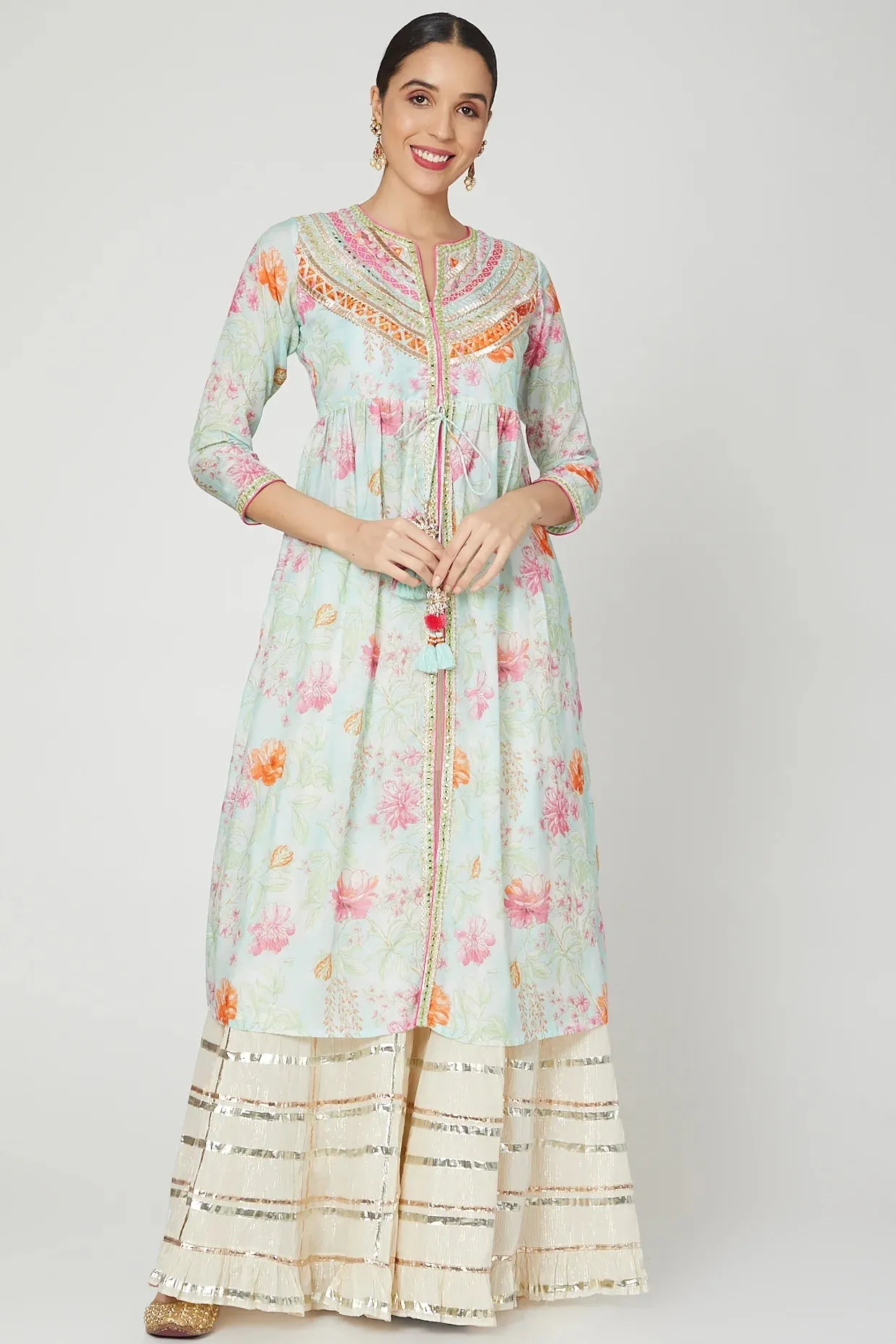 Utsav Jacket style Blue Tunic