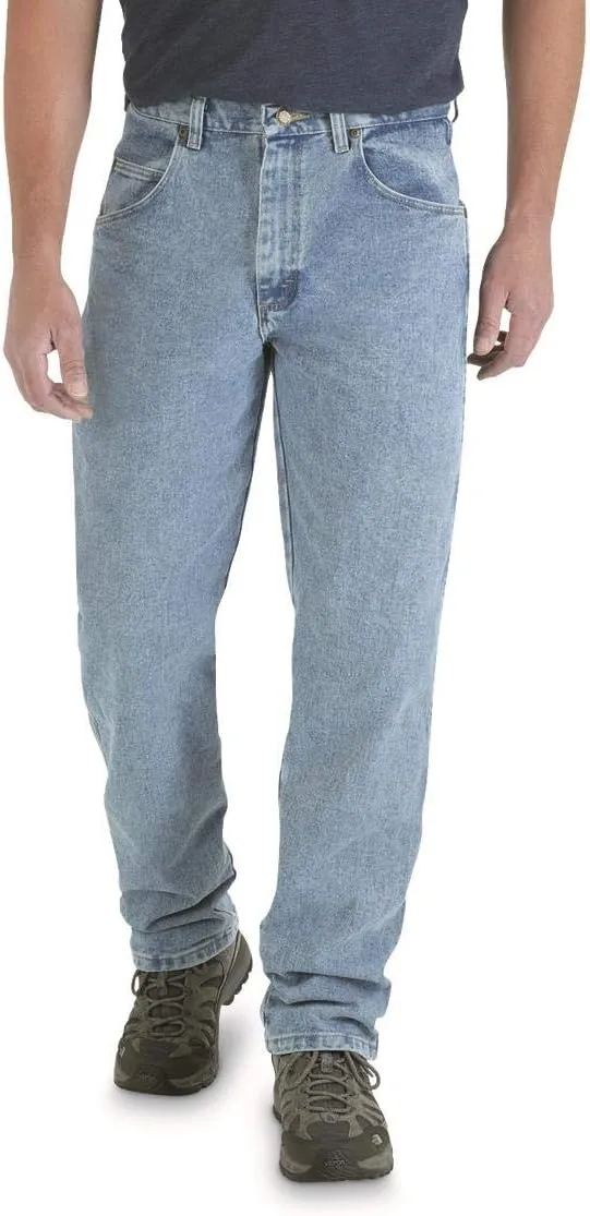 Wrangler Men's Rugged Wear Relaxed Fit Jeans Vintage Indigo W56 L34